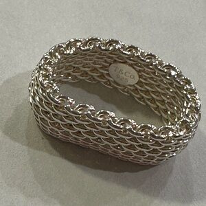 Tiffany & Co. mesh ring. size 5:5